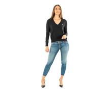 Tommy Jeans Damen Tjw Essential Vneck Sweater EXT Dw0dw19888 Pullover, Schwarz (Schwarz), XS