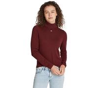 Tommy Jeans Damen Pullover Essential Turtle Neck Rollkragenpullover, Rot (Deep Rouge), 5XL