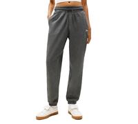 Tommy Jeans Damen Relaxed Script Logo Jogger Sweatpants mit Kordelzug, grau dunkel meliert, X-Groß