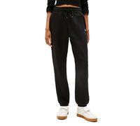 Tommy Jeans Damen Relaxed Script Logo Jogger Sweatpants mit Kordelzug, Schwarz, X-Klein