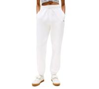 Tommy Jeans Damen Relaxed Script Logo Jogger Sweatpants mit Kordelzug, Weiss/opulenter Garten, S