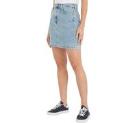 Tommy Jeans Damen Rock Denim Mini Jeansrock mit Stretch, Blau (Denim Light), 34W