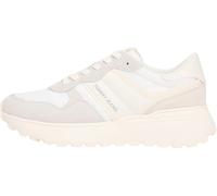 Tommy Jeans Damen Runner Sneaker Cleated Suede Mix zum Schnüren, Grau (Stratus Grey), 39
