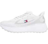 Tommy Jeans Damen Runner Sneaker Sporty Knit mit Mesh-Jacquard, Weiß (Ecru), 42