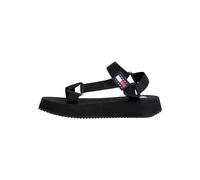 Tommy Jeans Damen Sandalen Eva Sommer, Schwarz (Black), 40