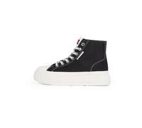 Tommy Jeans Damen TJW Foxing Flatform Sneaker HIGH EN0EN02704 Sneakers, Black (Black), 40 EU