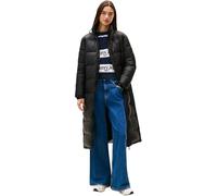 Steppmantel TOMMY JEANS "TJW MAXI PCKBL HOOD ESS PUFFER", Damen, Gr. XL (42), schwarz, Web, Obermaterial: 100% Nylon, unifarben, lang, elastischer Bund, Mäntel (34978628-XL) schwarz