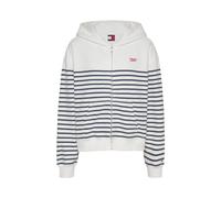 Tommy Jeans Damen Sweatjacke TJW BXY SCRIPT LOGO ZIP THRU, weiss, Gr. M