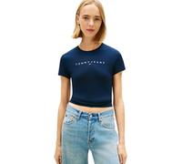 Tommy Jeans Damen T-Shirt Kurzarm Linear Slim Fit