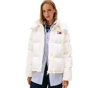 Tommy Jeans Damen Tjw Alaska Grid Down Jacket Ext Dw0dw21623 Pufferjacke, White (Ancient White), M EU