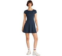 Tommy Jeans Damen Tjw Babylock F&f Dress EXT Dw0dw20614 Ausgestelltes Kleid, Blue (Dark Night Navy), XL EU