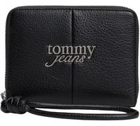 Tommy Jeans Damen Tjw Bold Med Za Aw0aw18446 Geldbörse mit umlaufendem Reißverschluss, Black (Black)