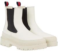 Tommy Jeans Damen Tjw Chelsea Foxing Boot En0en02289 Mid, White Rich Cream, 38 EU
