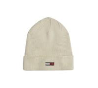 Beanie TOMMY JEANS "TJW ELONGATED FLAG BEANIE" beige (newsprint) Damen Mützen (33717800-0) newsprint