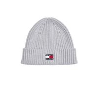 Tommy Jeans Damen TJW Heritage Core Beanie AW0AW17899, Grau, Einheitsgröße, Grau (Silver Grey Heather), Einheitsgröße