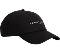 Tommy Jeans Linear Logo 6 Panel Kappe One Size Black