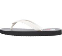 Tommy Jeans Damen Tjw Logo Summer Sandal En0en02979 Zehentrenner, Black (Black/Ecru), 37 EU
