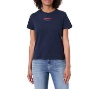 Tommy Jeans Damen Tjw Reg Essential Logo 2 Tee EXT Dw0Dw21842 S/S T-Shirt, Blue (Dark Night Navy), M