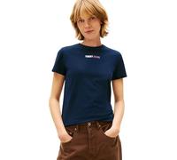 Tommy Jeans Damen Tjw Reg Essential Logo 2 Tee EXT Dw0dw21842 S/S T-Shirt, Blue (Dark Night Navy), XL