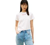 Tommy Jeans Damen Tjw Reg Essential Logo 2 Tee EXT Dw0dw21842 S/S T-Shirt, White (Ecru), 3XL
