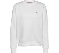 Tommy Jeans Damen Tjw Reg Flag Crew Dw0dw19959 Pullover-Sweatshirt, White (White), L EU