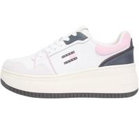 Tommy Jeans Damen TJW Retro Basket Flatform EN0EN02916 Low-Top, Beige (Ecru/Hawaii Orchid), 38 EU, Beige Ecru Hawaii Orchid, 38 EU