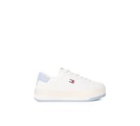 Tommy Jeans Damen Tjw Script Cupsole Flatform En0en02961 Low Top, Blue (Ecru/Soaring Skies), 40 EU