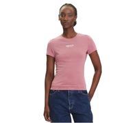 Tommy Jeans Damen Tjw Slim Essential Logo2 Tee EXT Dw0dw20913 S/S T-Shirt, Pink (Tahiti Berry), XL EU