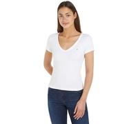 Tommy Hilfiger Dw0dw17385 Kurzarm-t-shirt Mit V-ausschnitt S White