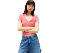 Tommy Jeans Dw0dw17385 Kurzarm-t-shirt Mit V-ausschnitt S Tropical Blush