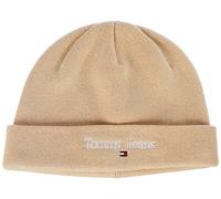 Tommy Jeans Damen TJW Sport Beanie AW0AW12625 Gestrickte Mütze, Beige, OS