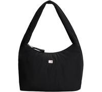 Hobo TOMMY JEANS "TJW URBAN NYLON HOBO", Damen, Gr. B/H/T: 36cm x 28cm x 19cm, schwarz, Textil, Taschen, Damen Schultertasche, Minibag mit wertigem Logo-Emblem (79337304-0) schwarz