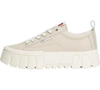 Tommy Jeans Damen Tjw Vulc Flatform Leather En0en03008 Low Top, Beige Gulf Sand, 39 EU
