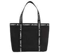 Tommy Jeans Damen Tote Bag Tasche Essentials Mittelgroß, Schwarz (Black), Onesize
