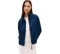 Tommy Jeans Damen Übergangsjacke Zip Cotton mit Reißverschluss, Blau (Dark Night Navy), XL