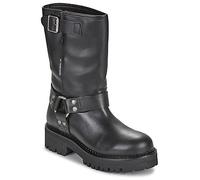 Tommy Jeans Damenstiefel TJW URBAN BIKER BOOT LEATHER in Schwarz 36