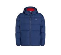 Tommy Jeans Regular Fit Daunenjacke mit Logo Stitching in Marine, Größe S