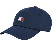 Baseball Cap TOMMY JEANS "TJM HERITAGE CORE CAP", Herren, blau (schwarz night navy), Web, Baumwolle, unifarben, Caps, UNISEX Klemmverschluss, große Logostickerei (51147722-0) schwarz night navy