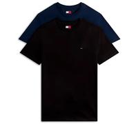 Rundhalsshirt TOMMY JEANS "TJM XSLIM 2PACK JERSEY TEE EXT", Herren, Gr. XL, schwarz (schwarz, schwarz night navy), Single Jersey, Obermaterial: 100% Baumwolle, slim fit normal, Rundhals, eingesetzt ab