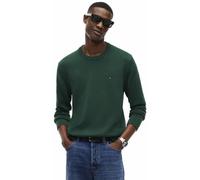 Rundhalspullover TOMMY JEANS, Herren, Gr. M, grün (velvet grün), Sweatware, Obermaterial: 100% Baumwolle, slim fit normal, Rundhals, eingesetzt Rippstrickbündchen, Pullover Rundhalspullover, Slim fit