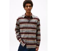 Tommy Jeans Flanellhemd Herren Comfort Fit Baumwolle mocca, M