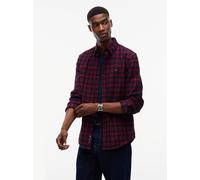 Tommy Jeans Flanellhemd Herren Regular Fit Baumwolle blau, XL