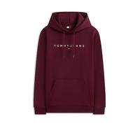 Tommy Jeans - Fleece-Hoodie mit aufgesticktem Linear-Logo violet - Gr. - XL