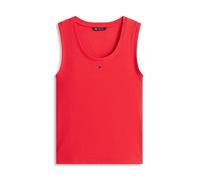 Tommy Jeans - Geripptes Slim Fit Tanktop rot - Gr. - M