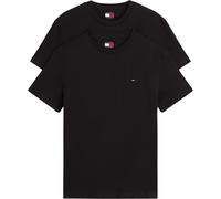 Tommy Jeans Herren 2er Pack T-Shirts Kurzarm Xslim Jersey aus Baumwolle, Schwarz (Black/Black), XS
