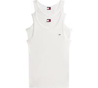 Tommy Jeans Herren 2er Pack Tank Tops Rib mit Rundhalsausschnitt, Grau (Ecru/Ecru), XXL