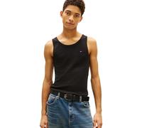Tommy Jeans Herren 2er Pack Tank Tops Rib mit Rundhalsausschnitt, Schwarz (Black/Black), XXXL