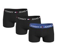 Tommy Jeans Herren 3er Pack Boxershorts Trunks Baumwolle mit Stretch, Schwarz (Blck/Blck/Empr Blu), S
