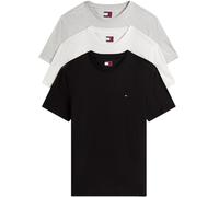 Tommy Jeans Herren 3er Pack T-Shirts Kurzarm aus Baumwolle, Mehrfarbig (Black/Lt Grey Htr/Ecru), XXL