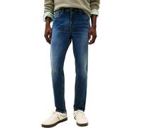 Slim-fit-Jeans TOMMY JEANS "Austin Slim Tapered", Herren, Gr. 30, Länge 34, blau (denim schwarz), Denim/Jeans, Obermaterial: 98% Baumwolle, 2% Elasthan, unifarben, slim fit lang, Jeans Slim-fit-Jeans,